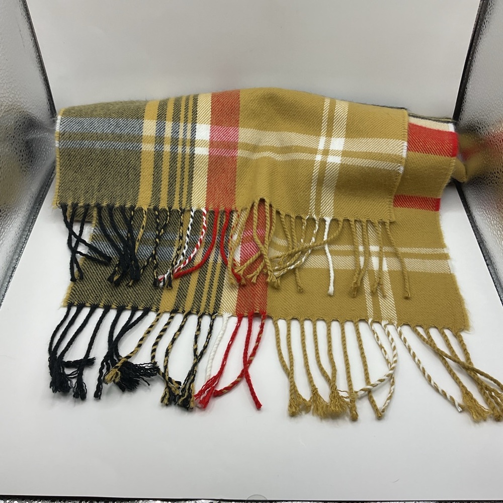 Softer Than Cashmere Scarf Brown/Red/Black Preppy Rich Warm Cozy Fall Winterโ